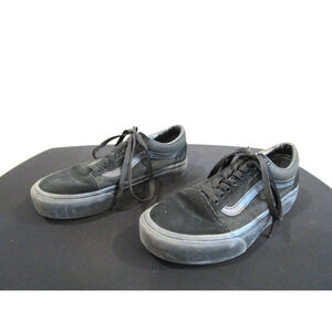 Vans Old Skool Triple Black Low Top Skate Sneaker Shoes Sz Women 8/Men 6.5